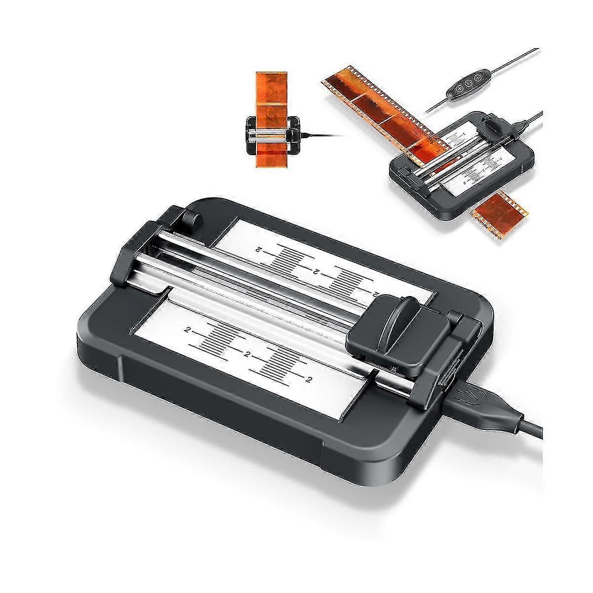 35mmフィルム&120中判ネガバックライトスライドフィルム古い写真カット用のプロフェッショナルスライドフィルムカッター