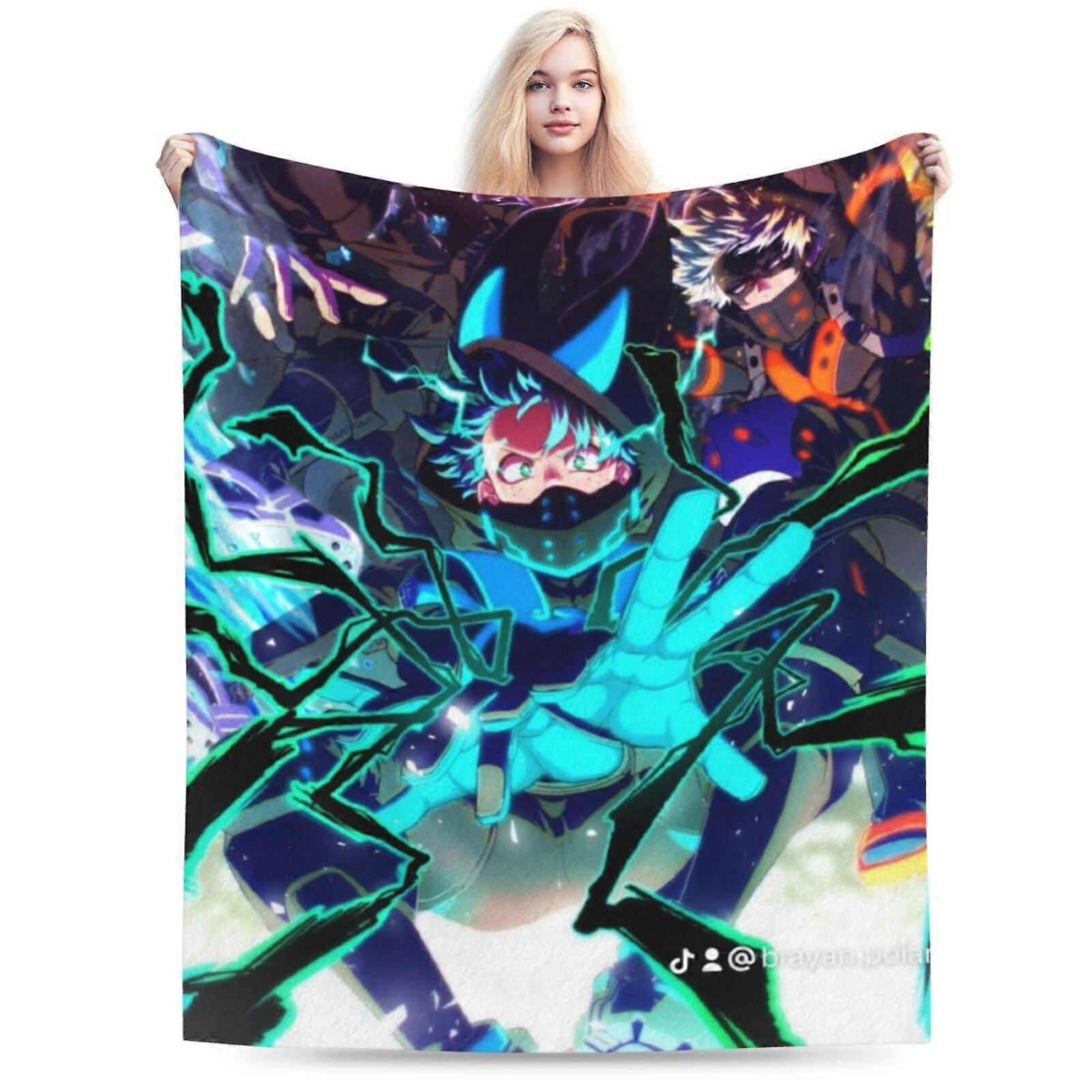 j1305 My Hero Academia Blanket, Anime Throw Blanket For Couch Sofa Bed, Soft Cozy LightweightMT8178