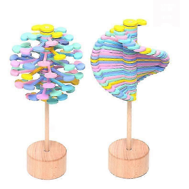 Wooden Spiral Lollipop Decompression Toy