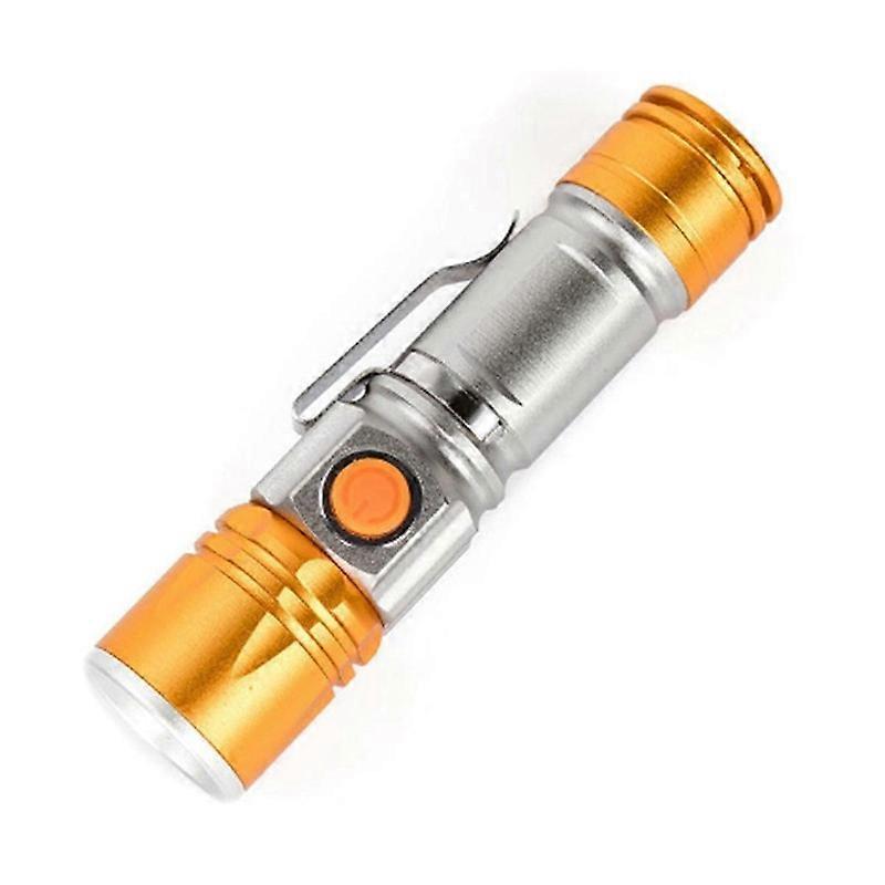 Suuritehoiset LED-taskulamput Ladattava USB-minitaskulamppu LED-ulkokäyttöön Zoomable Long Shot -taskulamppu Vedenpitävä