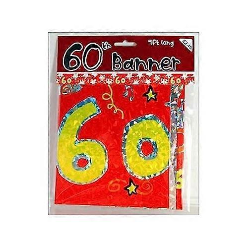 Stars 60th Birthday Banner