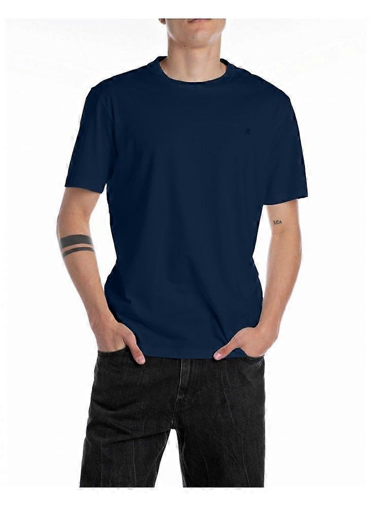 Men's Replay R T Shirt Navy