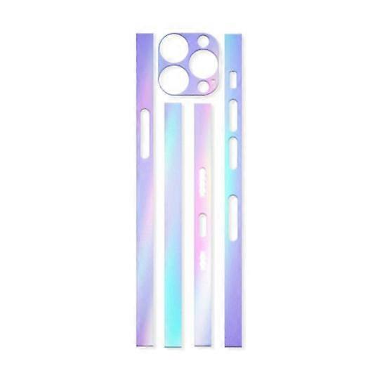 1 Set Phone Frame Mobile Soft Colorful Film Luminous Hydrogel Film Dustproof Anti-Scratch Phone Camera Lens