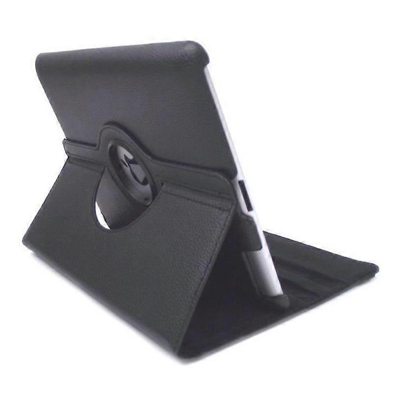 iPad 234 PU Leather Case with 360 Rotating Stand - Black