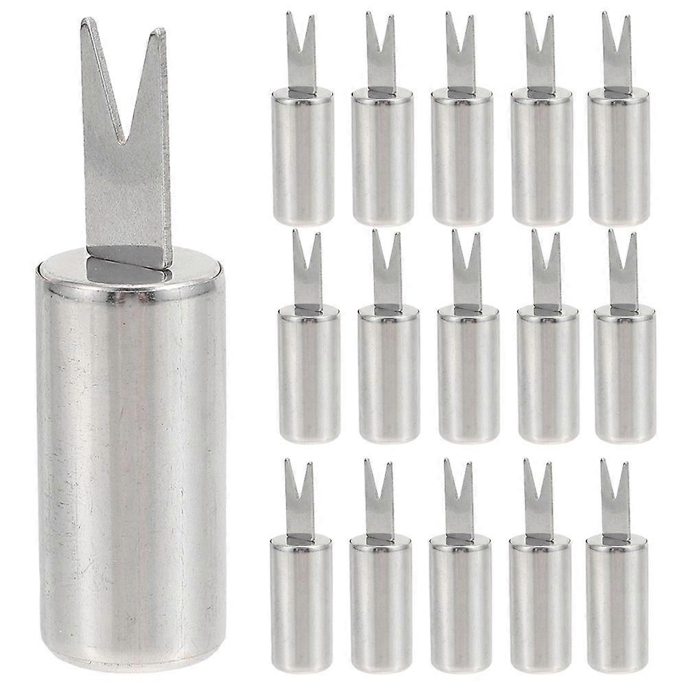 20Pcs Stainless Steel Corn Skewers Multi-function Corn Forks Professional BBQ Forks BBQ Accessory