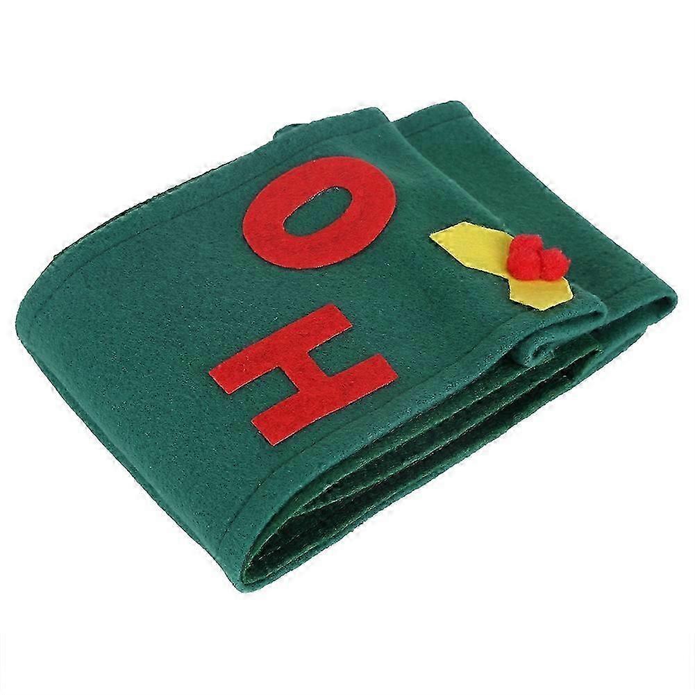 Santa Claus Towel Set Covers Christmas Holiday Party Paper Bags Green Cute Towel