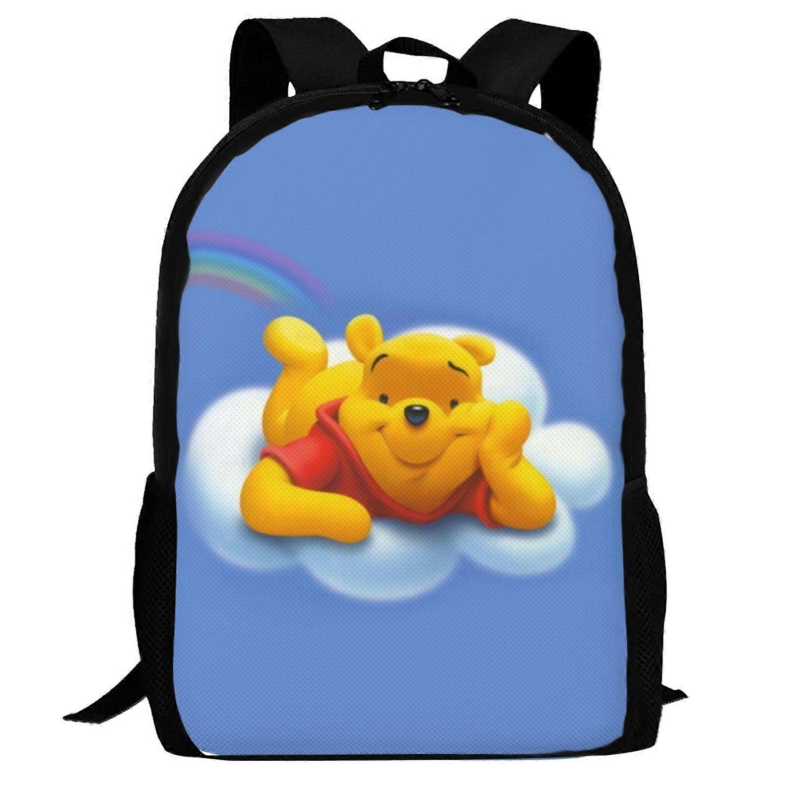 Backpack YL1882 Winnie The Pooh Backpack,3d Print Laptop Backpack Lightweight Casual Daypack Bookbag Multi-Function Travel Backpack1882