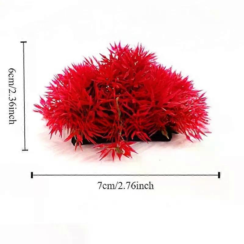 1pc צמחי מים מדומים מיכלי דגים נוף וצמחים צמחי אקווריום אביזרים