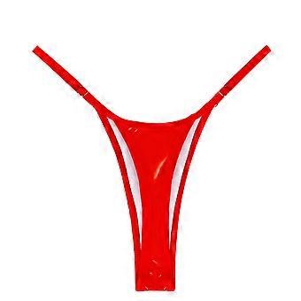 Damskie majtki w kształcie litery T Ubrania Bielizna Regulowane cienkie stringi Dół bikini z niską talią Seksowna bielizna Stringi z niskim stanem Srebrne M