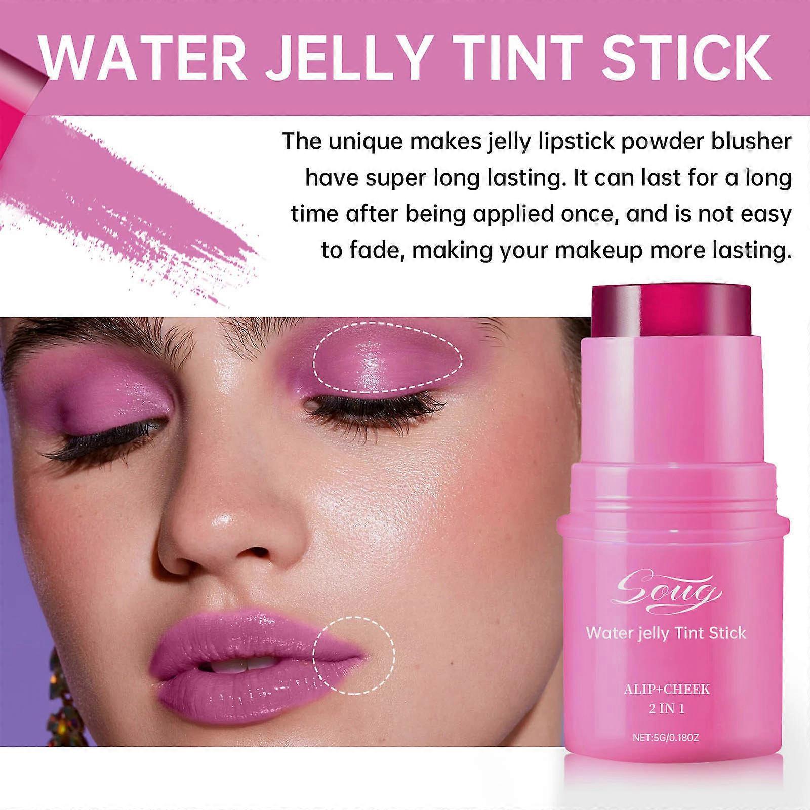 Fruit Jelly Color Tone Cool Transparent Lips And Cheek Stains Constructable Watercolor Paint Finish
