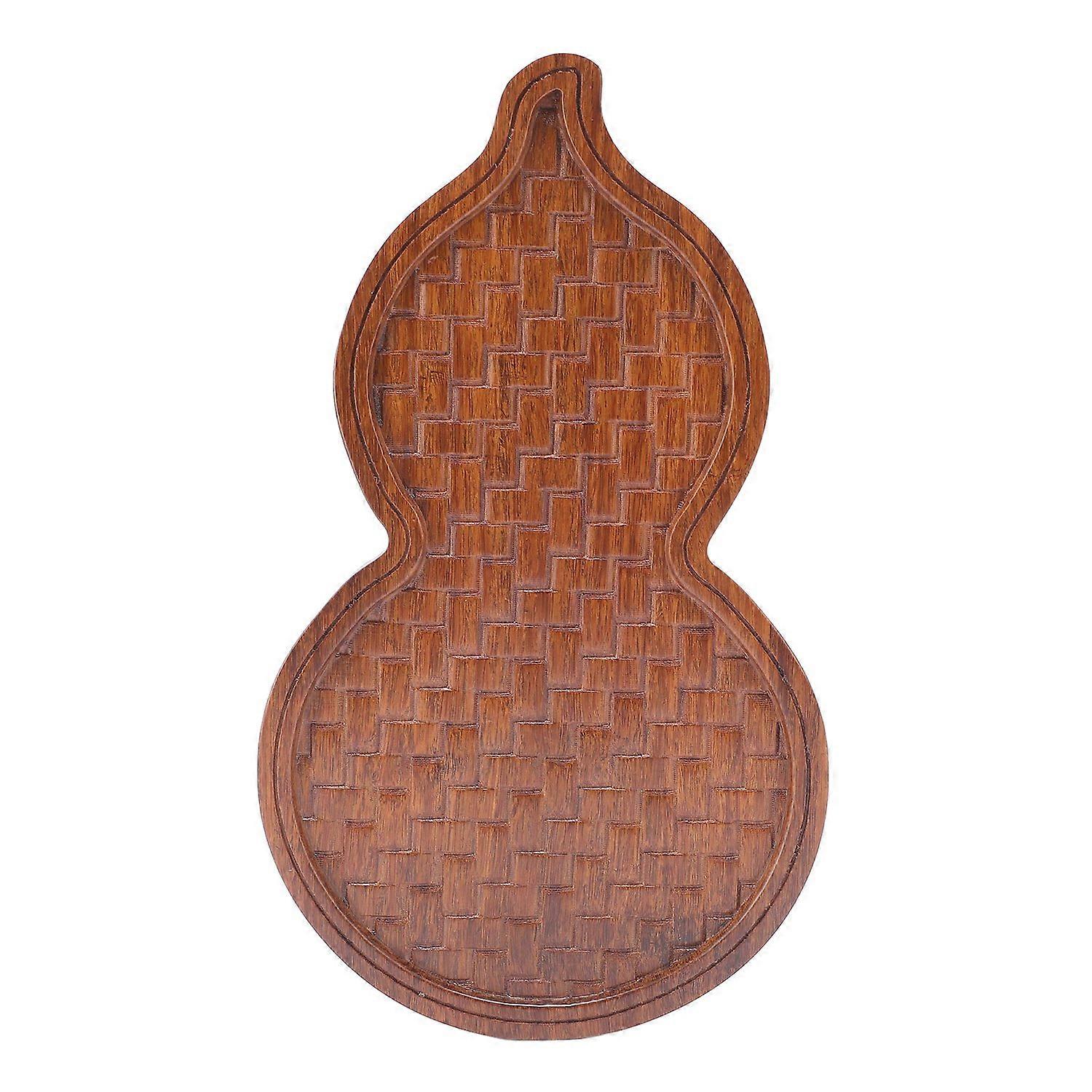 Gourd Shape Tea Tray Small Tea Table Serving Tray Multifunctional Use for Home Office 11.81x6.93in