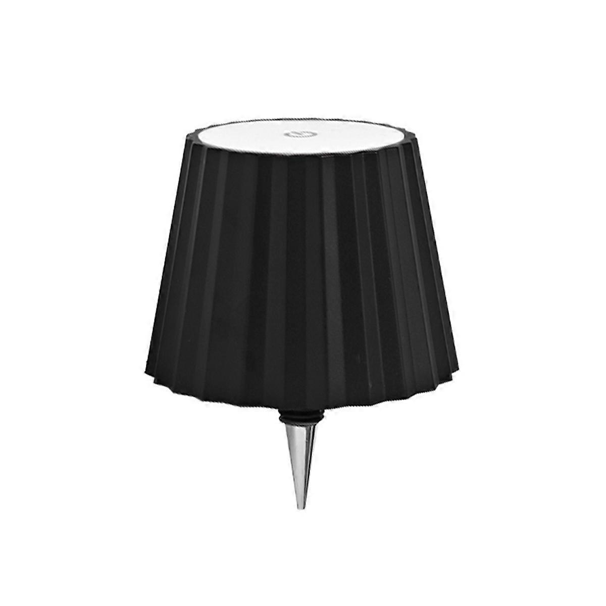 Wireless Bottle Lamp,Bottle Light, Led Bottle Lights Tri-Color Black