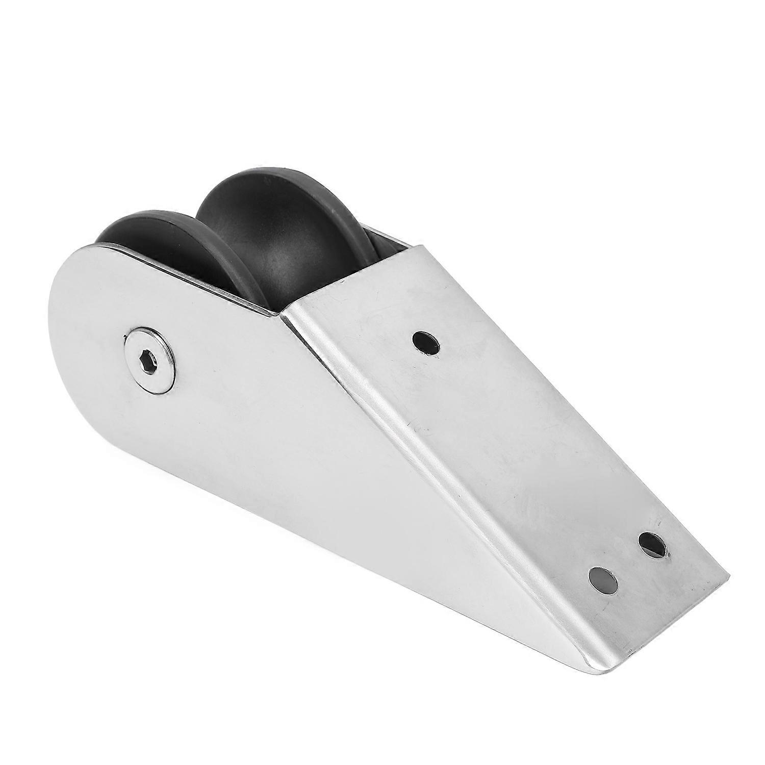 Stainless Steel Bow Roller 6.1x2.17in Scratch Resistant Docking Bow Roller Fixed Bracket Universal f