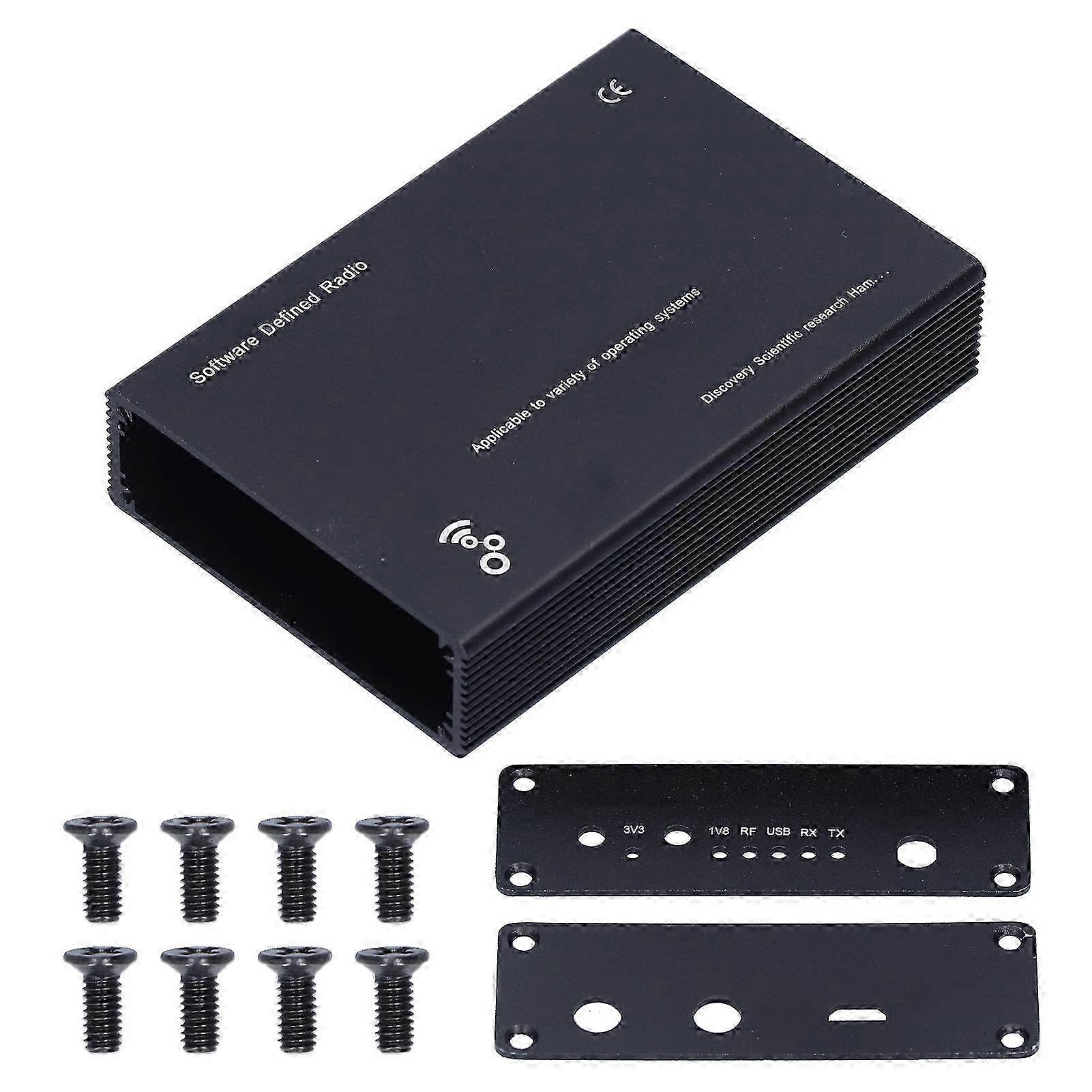 3Pcs Portapack Case Shell Cover Aluminum Alloy Black Unassembled Project Box with 8Pcs Screw
