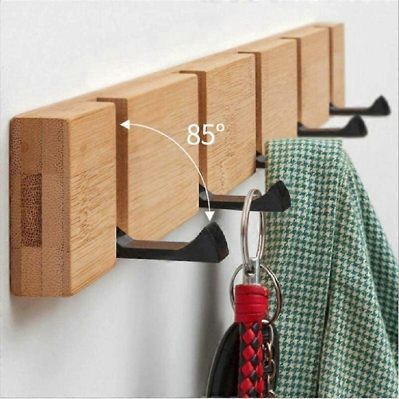 Wood Coat Hooks, Wall Mounted Rack