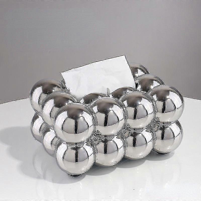 Nordic Ceramic Tissue Box Large Bubble Ball Shapetissue Paper Holder Paper Box Cover Living Room Tea Table Ornament Kleenex Box