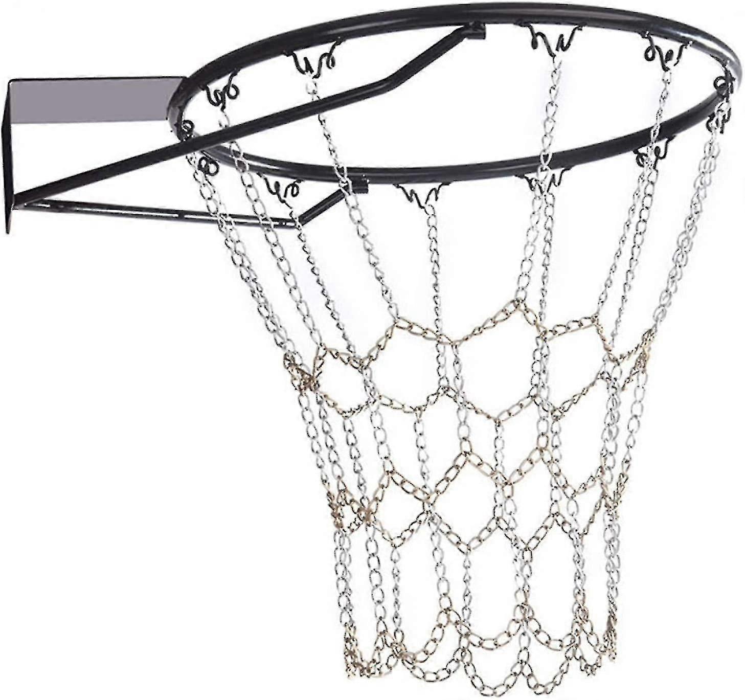 Rede de basquete de aço galvanizado para serviço pesado para aro interno e externo