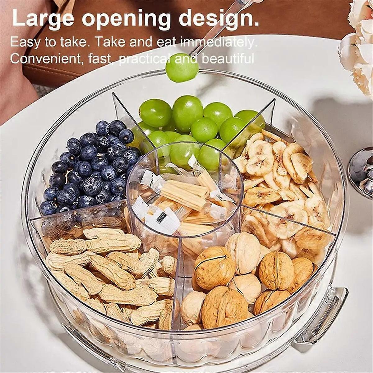 Multifunction Food Storage Tray with Lid Food Containers Tray to Keep