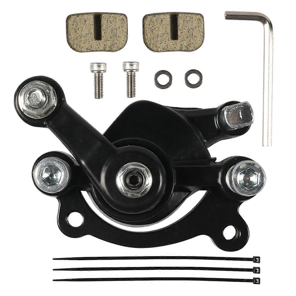 Rear Disc Brake Caliper with Brake Pad for Mini Bike 43 47 49cc,Black