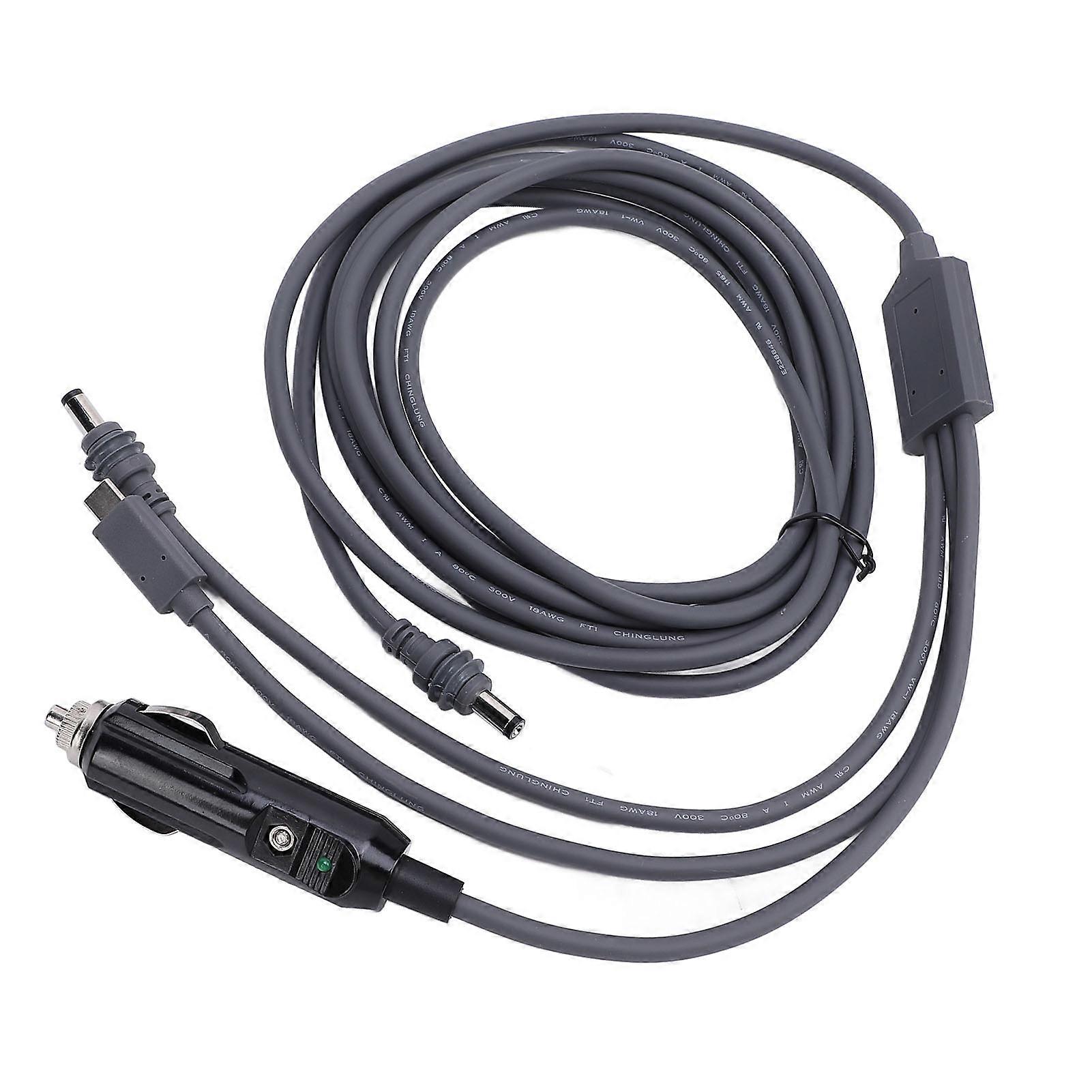 Satellite DC Power Cable DC Type C to DC Cord Replacement Extension Cable Water Resistant Plug and Play PVC 5m / 16.4ft 