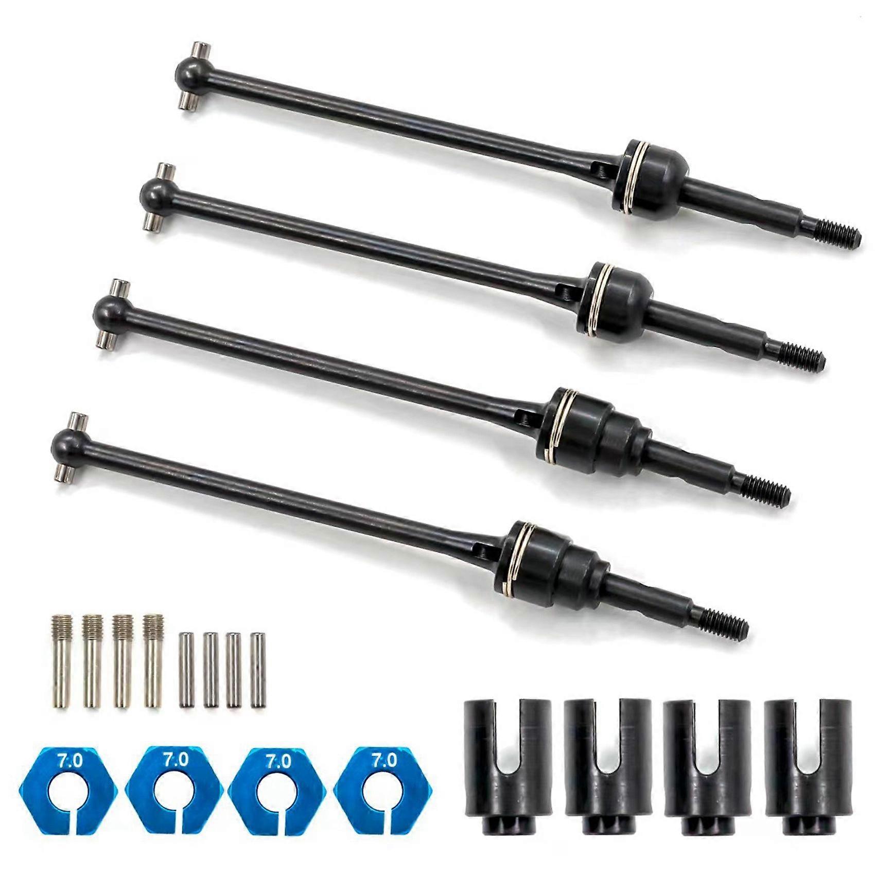 4Pcs Steel Front and Rear Drive Shaft CVD for 1/10 RC Car,1