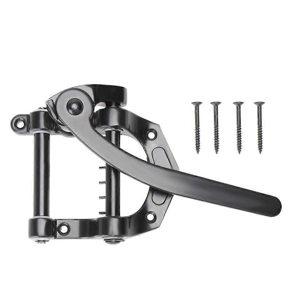 Elgitarrställ Jazzgitarr Tremolo Stangställ Enhet Vibratoställ För Gitarrtillbehör Hardtail Sadelställ BK