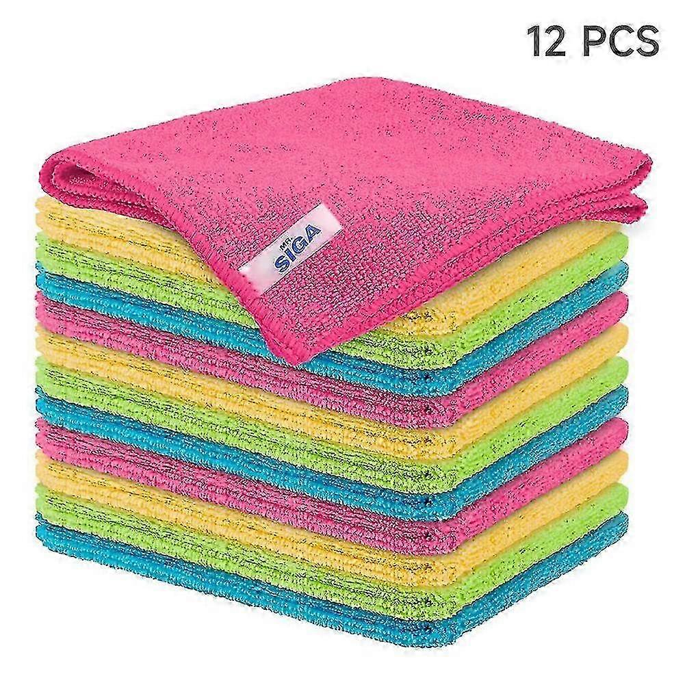12PCS Kitchen Microfibers Cotton Dishcloth