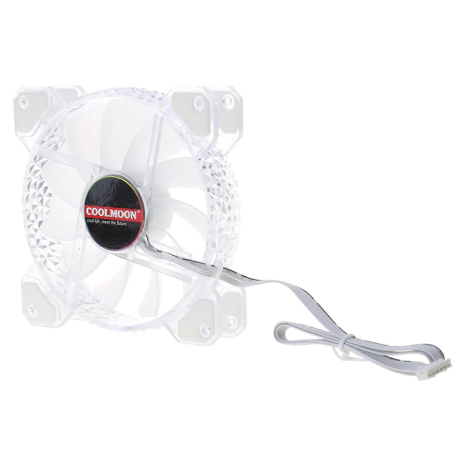 Coolmoon Computer Chassis Diamond PC Fan Adjust RGB Cooling Fan Silent Computer Cooler Cooling RGB for Case Fans 120mm Multicolor