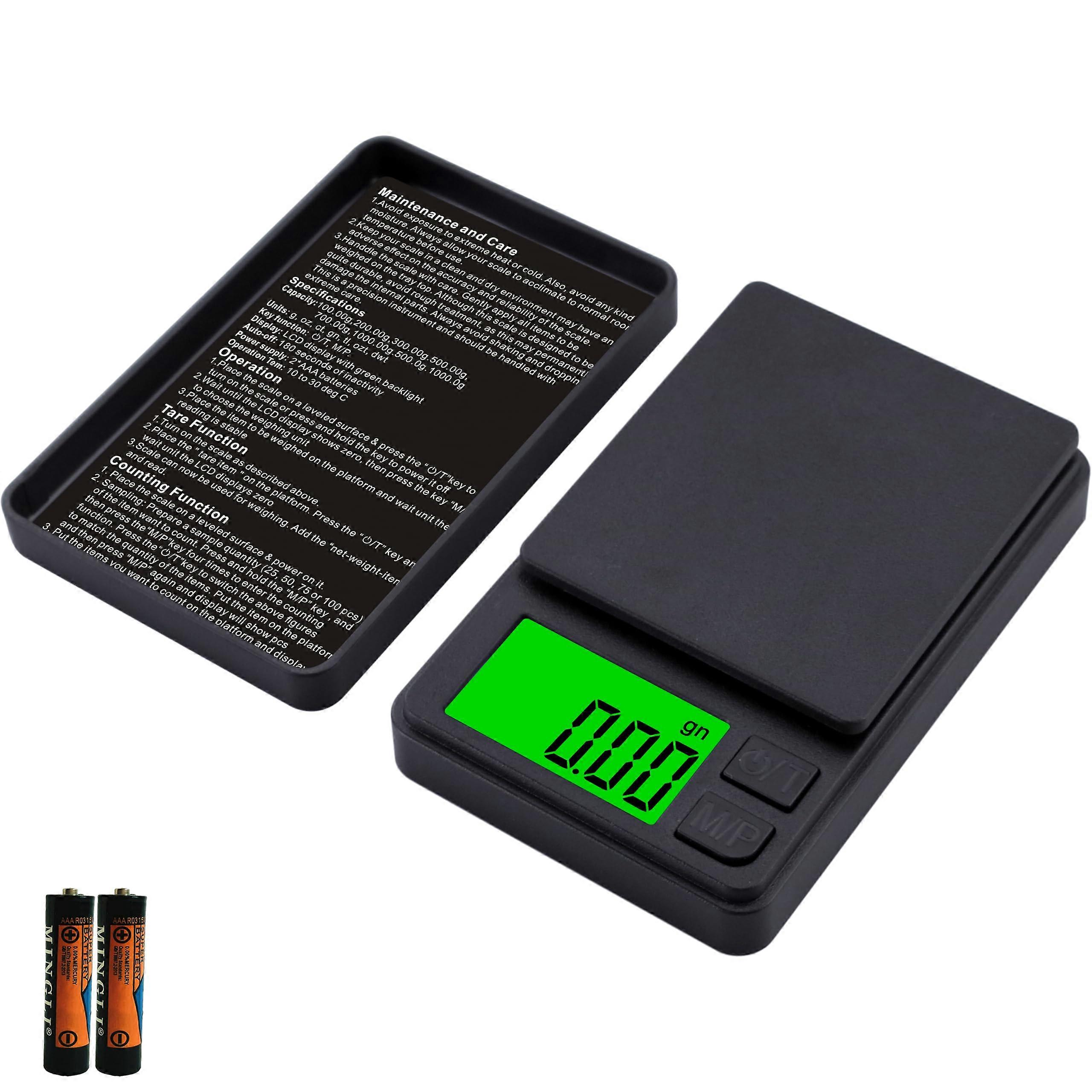 Dual-Purpose Digital Pocket Scale For Food And Jewelry, Compact Size 500g Capacity, Precision Measurement Calibration