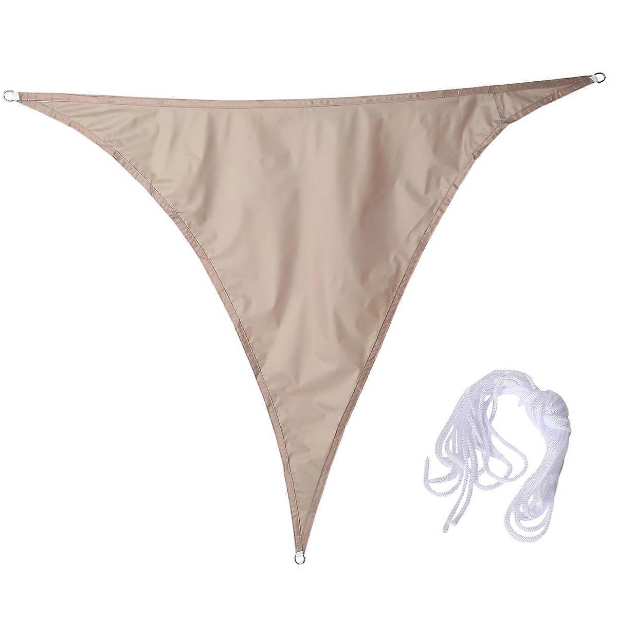 防水シェードセイル、アンチUVスイミングプールキャノピー、カーキ、A