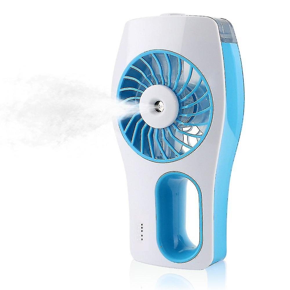 Handheld Usb Misting Cooling Fan (blue)