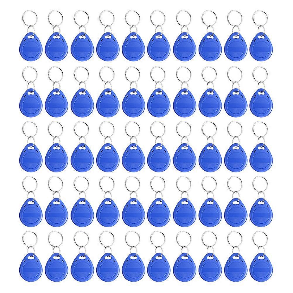 50pcs 125KHz Access Control RFID EM4100 Card Tag Token Key Chain Keyfob