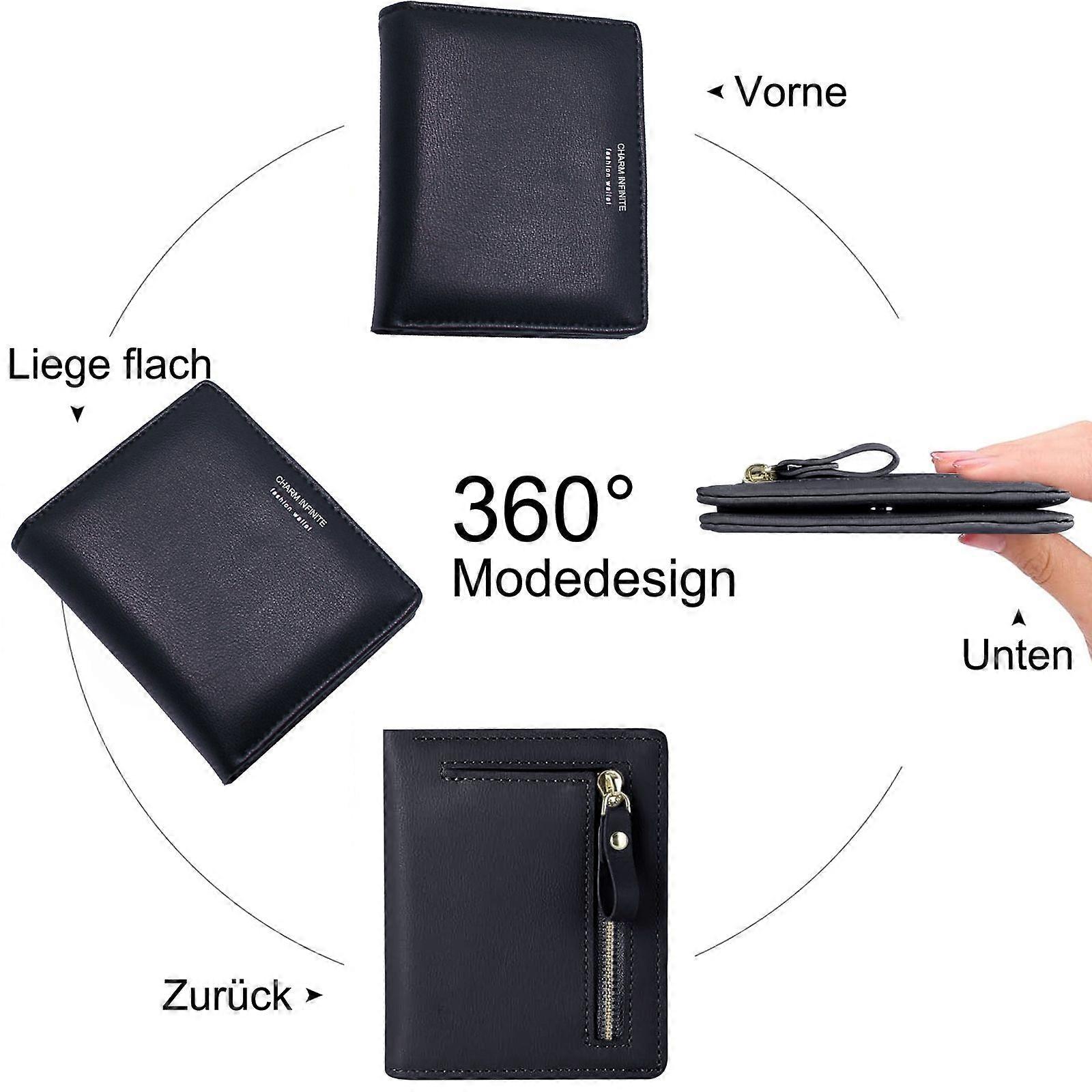 Black Bifold Compact Wallet