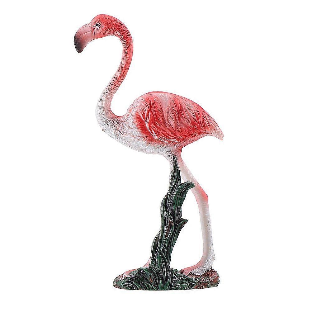 1pc Creative Flamingo Decorations Resin Flamingo Figurine Garden Ornament