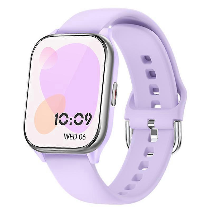 Smartwatch with Calling, Music, Large Screen, Heart Rate, Blood Oxygen, Sleep and Health Monitoring, and Multiple Sports Modes(Purple)