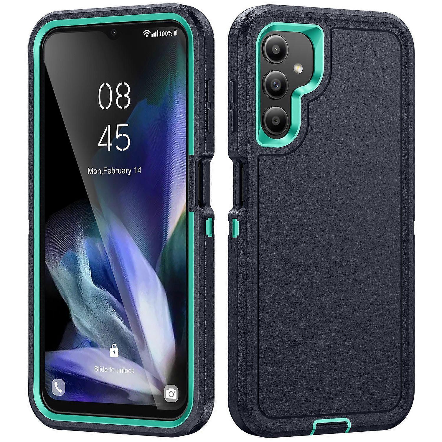 Funda Protectora Rugged Para Samsung Galaxy A15 A14 A13 A04S A54 A53 5G 4G Con Cubierta Completa Antichoque Antiarrugas De 3 En 1