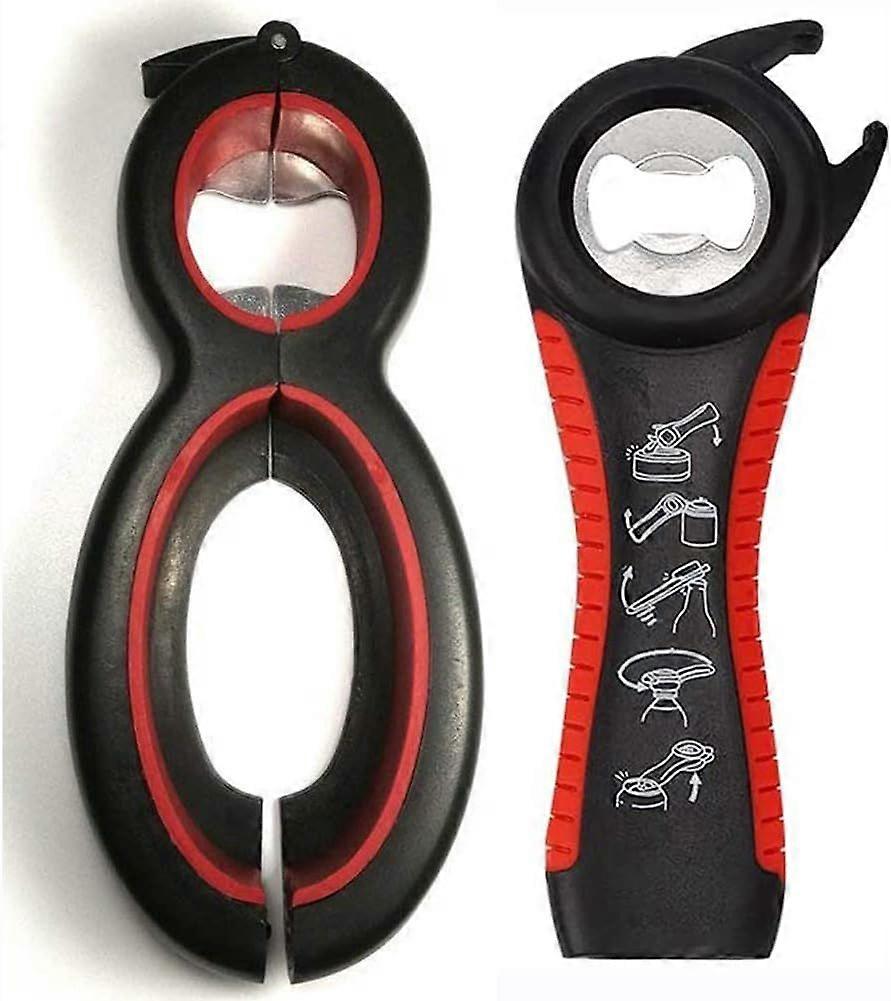 Bottle Opener Bottle Opener & Can Opener Multi-function Bottle Opener for Weak Hands, Arthritis Elderly, Women, Seniors Kitchen Tools Set of 2