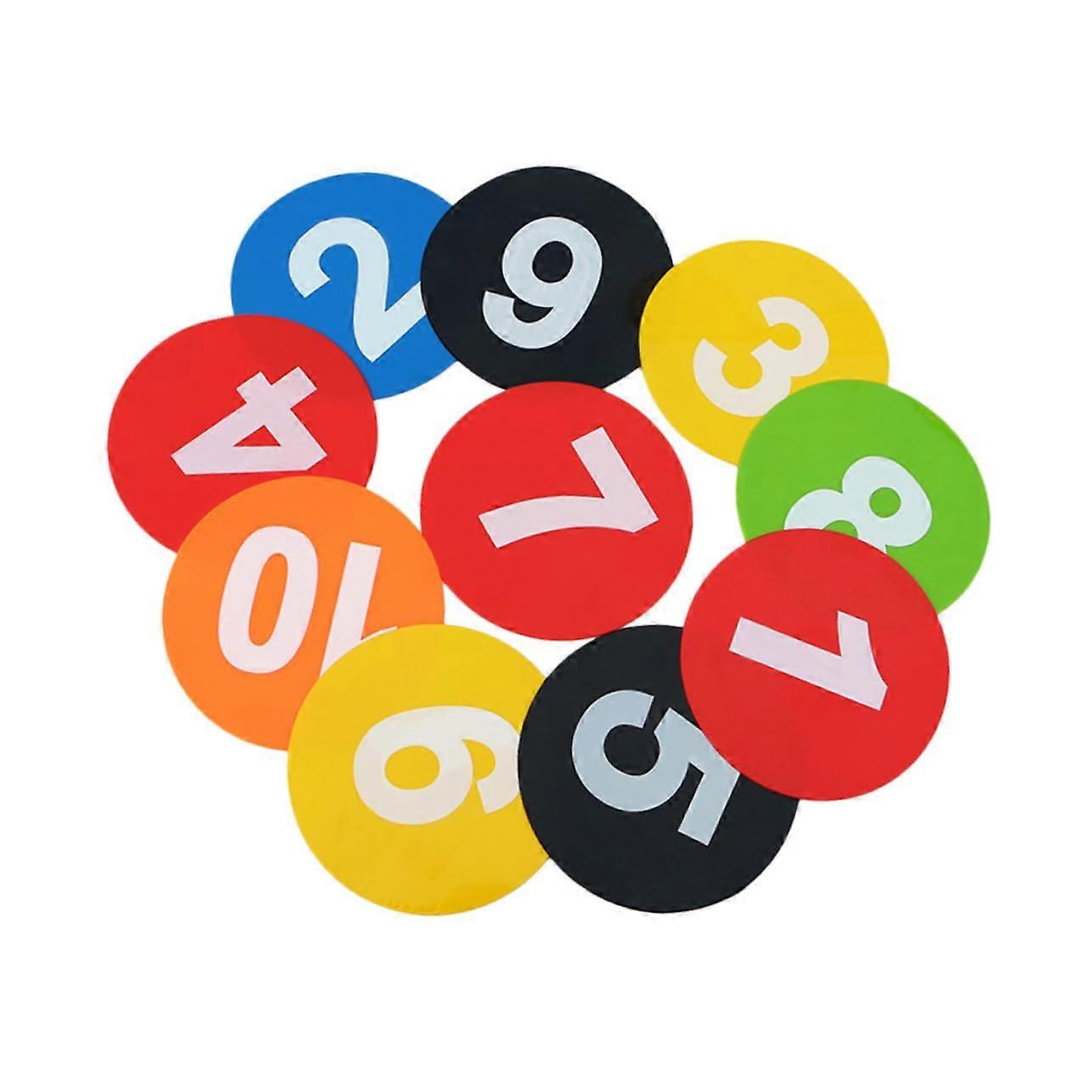 10Pcs Soccer Training Marker Discs Multi Function Agility Sign Dishes for Football Practice
