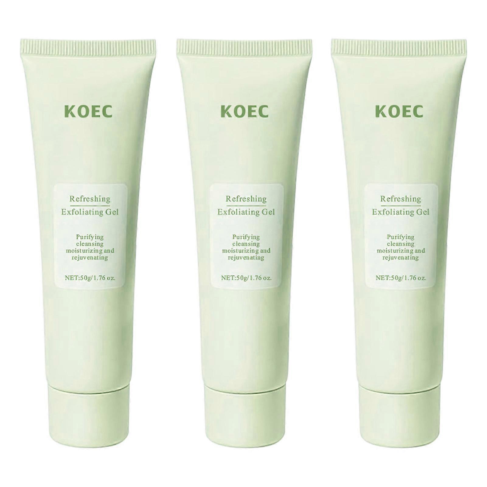 Green Tea Face Exfoliator Gel - Deep Cleansing Exfoliating Gel for Smooth, Refreshed Skin, Gentle Dead Skin Removal