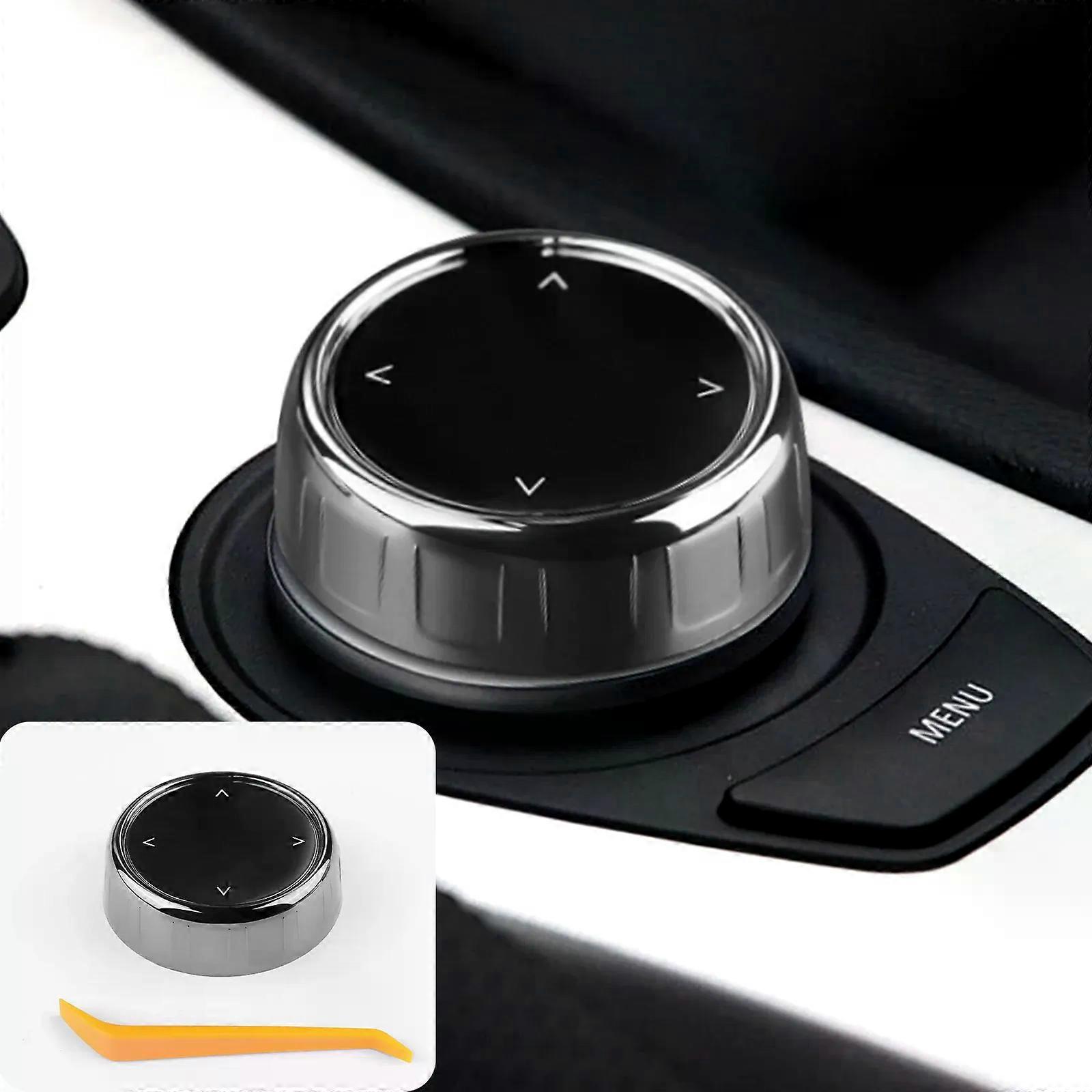 AIRSPEED compatible for  B-M-W E60 E60 E61 E63 E64 E65 E66 IDrive Multimedia Button Knob Cover Accessories E Chassis 7-button Crystal