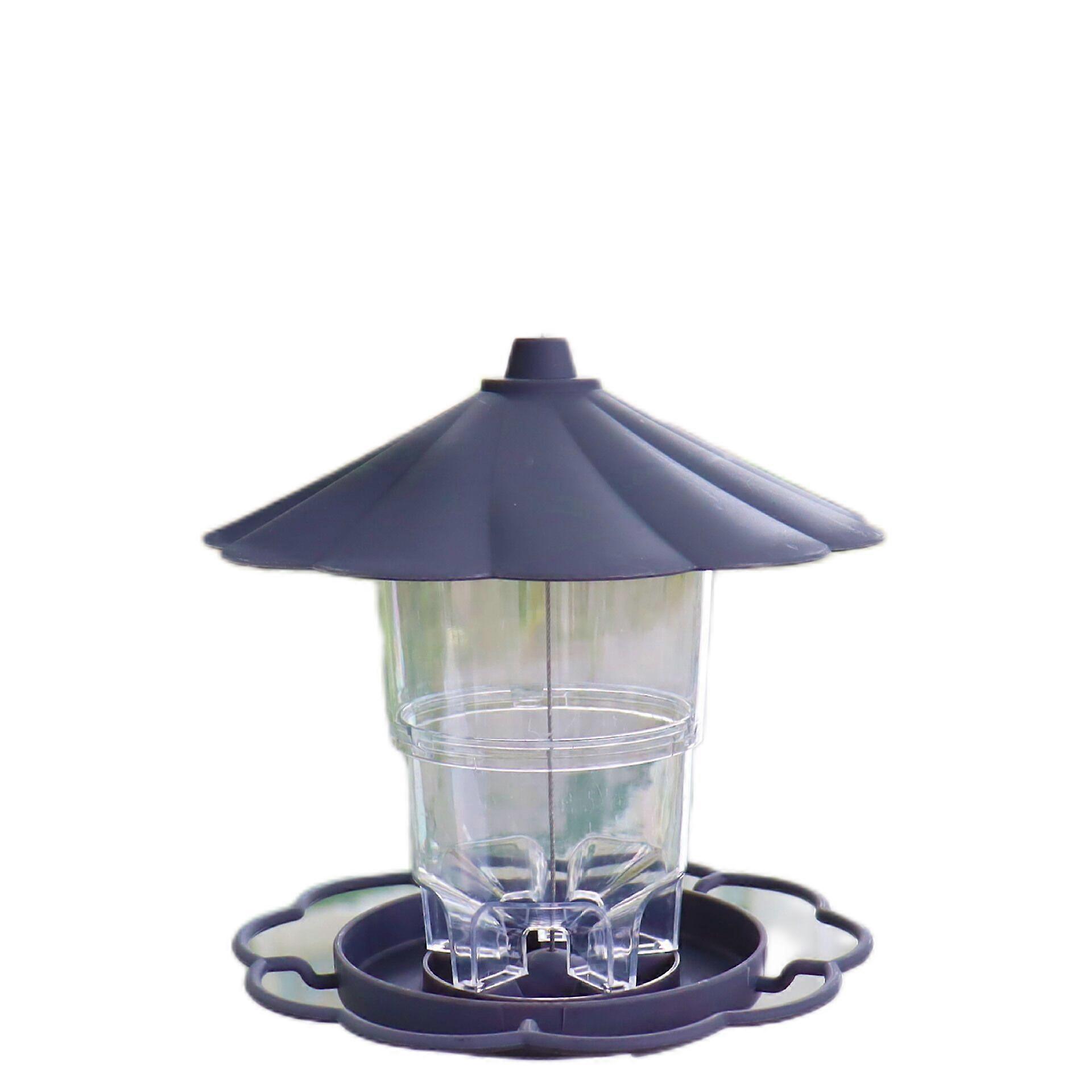 Multifunctional outdoor hanging automatic bird feeder lazy bird feeder retractable