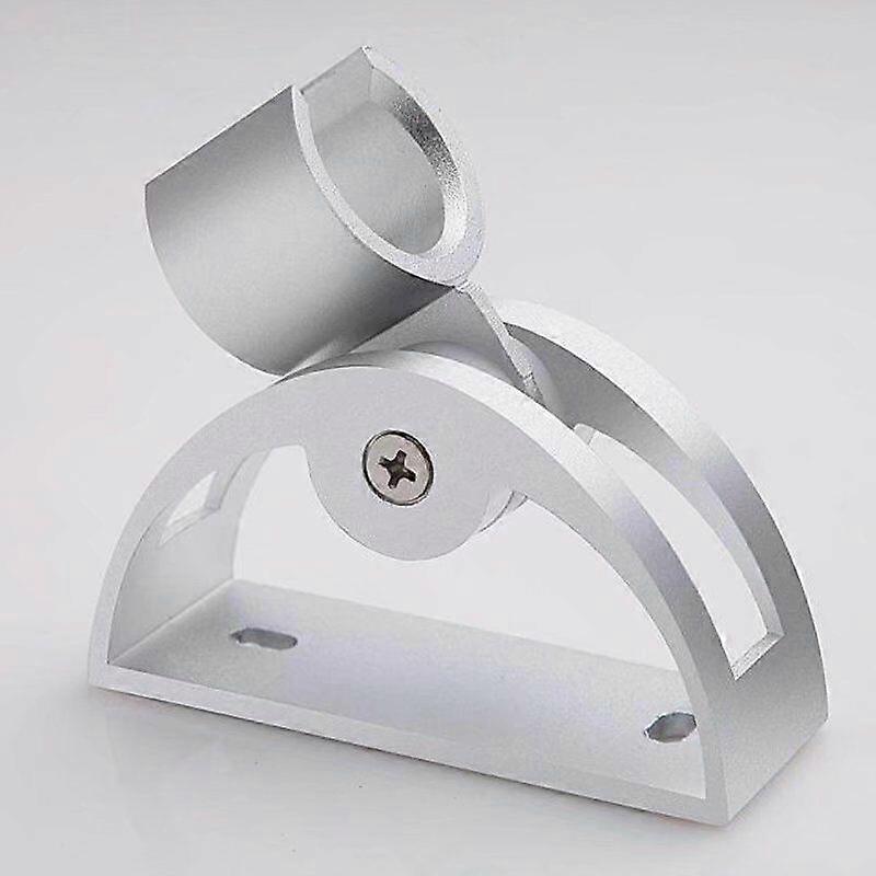 Space Aluminum Shower Base, Fixed and Adjustable Shower Base, Shower Nozzle Hose Holder, Shower Base, Curved Base