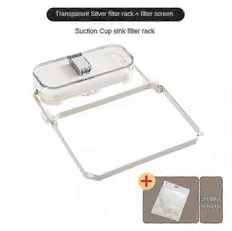 Suction Cup Sink Strainer,Removable Suction Cup Kitchen Residue Filter Holder