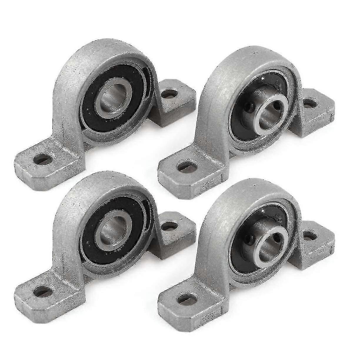 4pcs Pillow Block Bearing Bore Diameter Zinc Alloy Inner Ball Mounted Lead Screw Support Kit