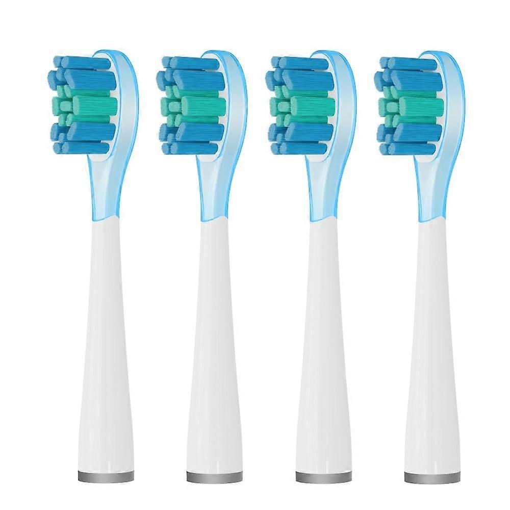 4 Pcs Replacement Brush Heads Compatible with usmile Electric Toothbrush Head Copper ShockAbsorbing(Green)(Green)