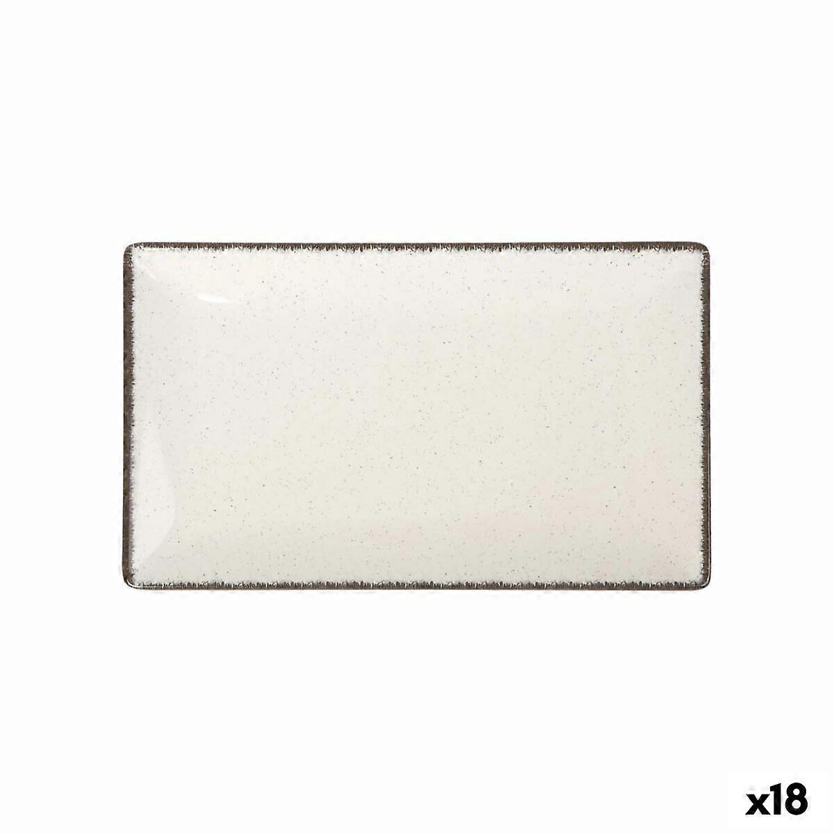 Servierplatte La Mediterránea Anllo Rechteckig 25,3 x 15 x 2 cm (18 Stück)