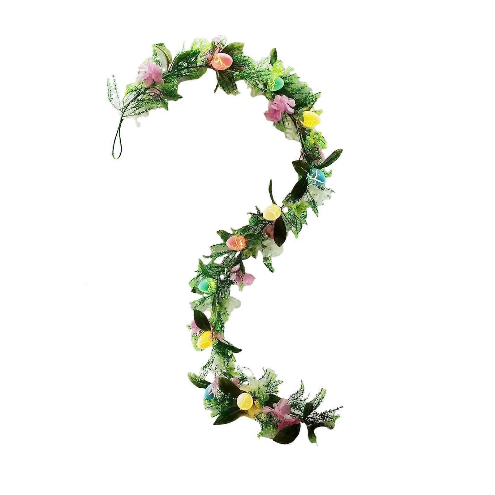 Easter Egg Decoration Easter Hanging Ornaments with Light for Holiday Spring