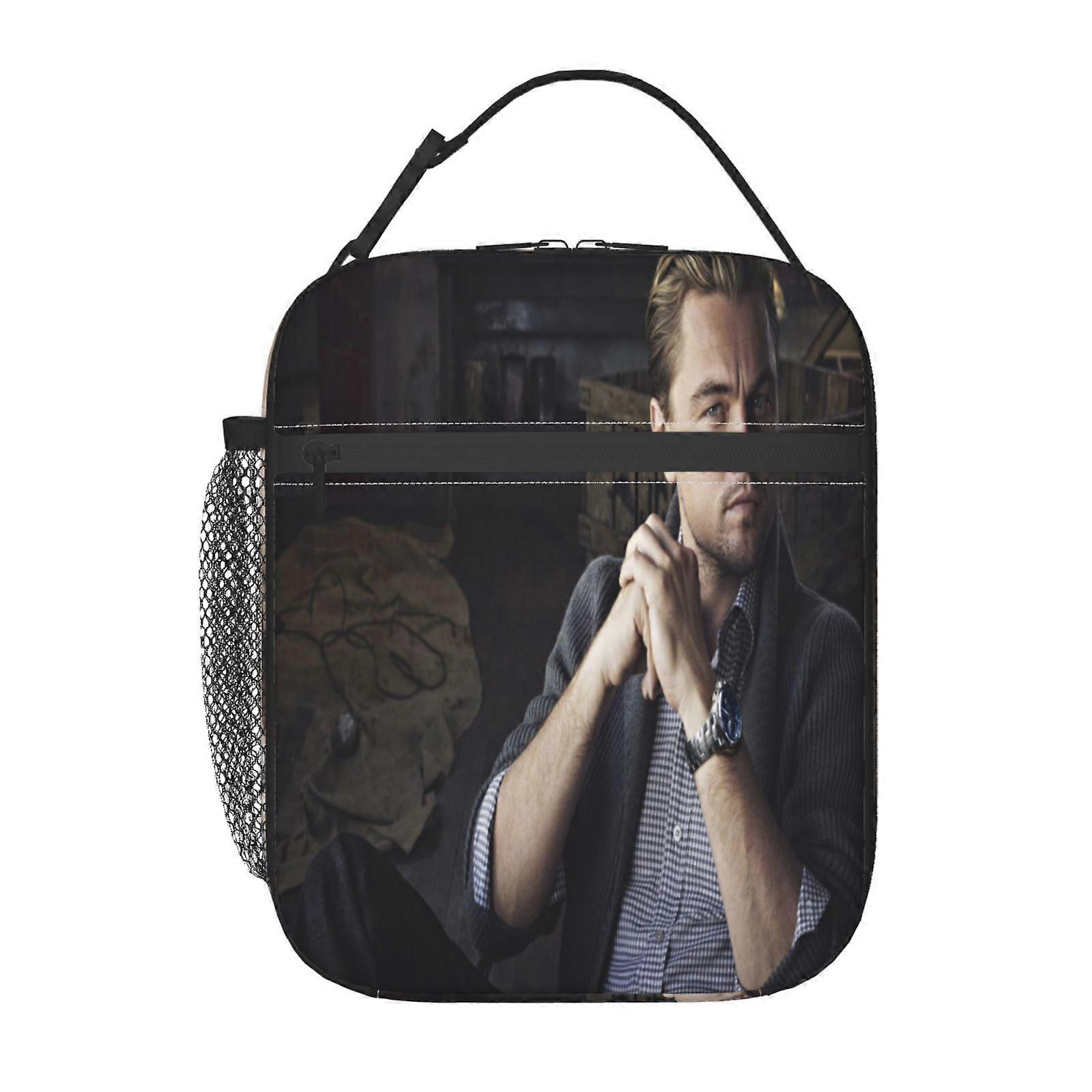 y159 Leonardo DiCaprio Lunch Bag for Adults Kids, Insulated Lunch Box with Multiple Pockets, Lightweight Cooler Bag for School Office t159