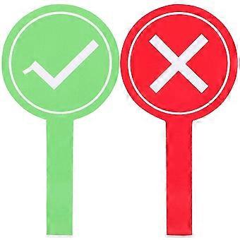 4pcs Voting Paddle Teacher Judging Board Portable Voting Board Answer Paddle Reusable Game Paddle