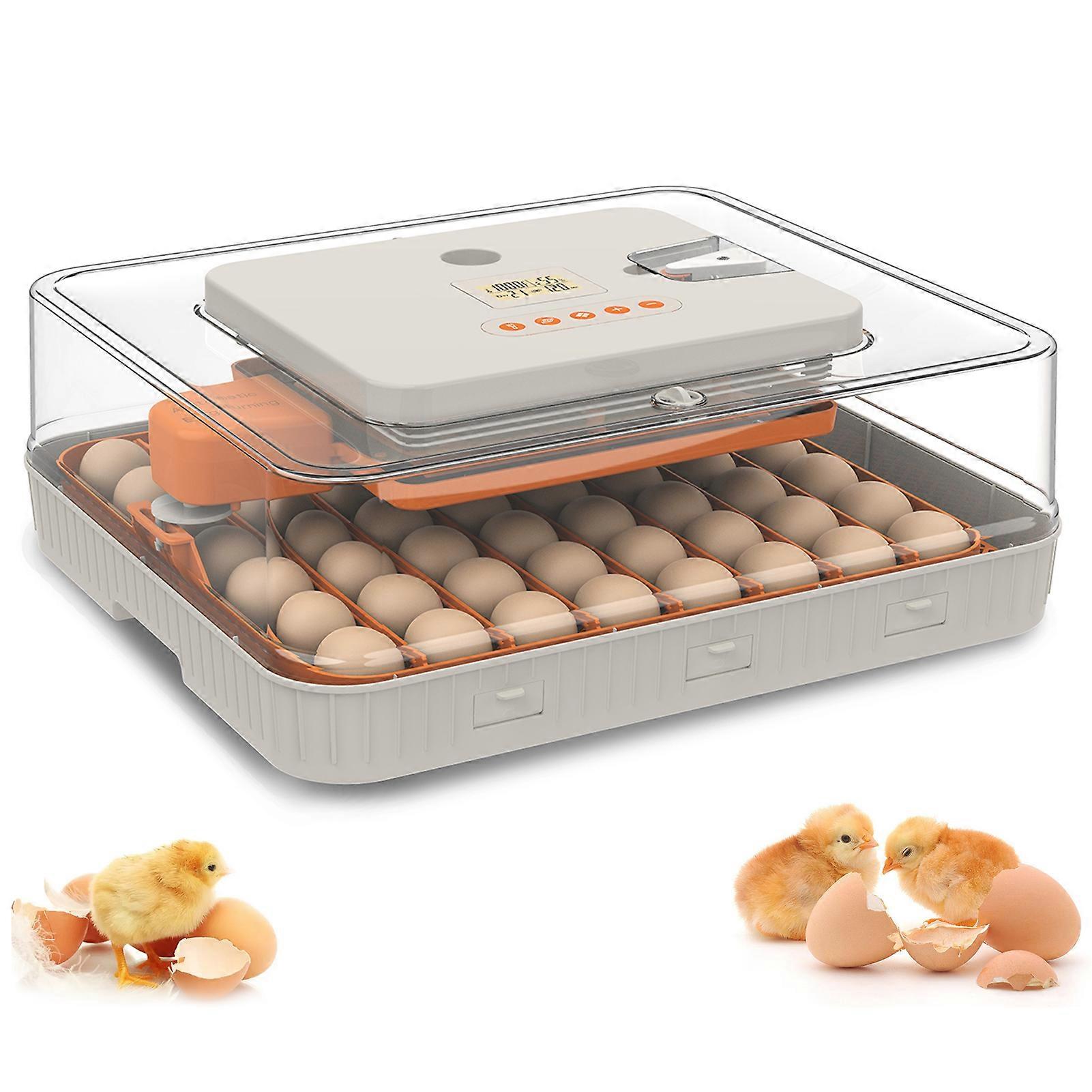 52 Eggs Incubator 3-IN-1 Digital Hatcher Brooder 48.3x42.5x17.5cm